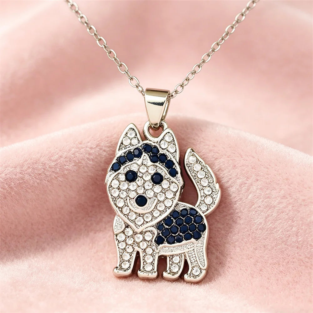 Cute beagle pendant necklace for dog lovers, elegant jewelry by HSF Marketplace