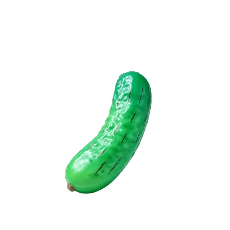 Hot Selling PU Slow Rising Squishy Toy, Realistic Cucumber Fruit Squeeze Stress Relief Decompression Fidget Toy Prop Model