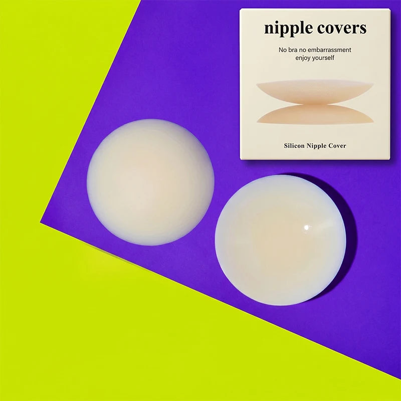 Invisible self-adhesive nipple covers for women, 2-piece pack by HSF Marketplace