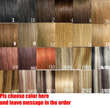 ZZHAIR Brazilian Remy human hair ribbon ponytail, 16–20 inch natural straight horsetail clip-in extension