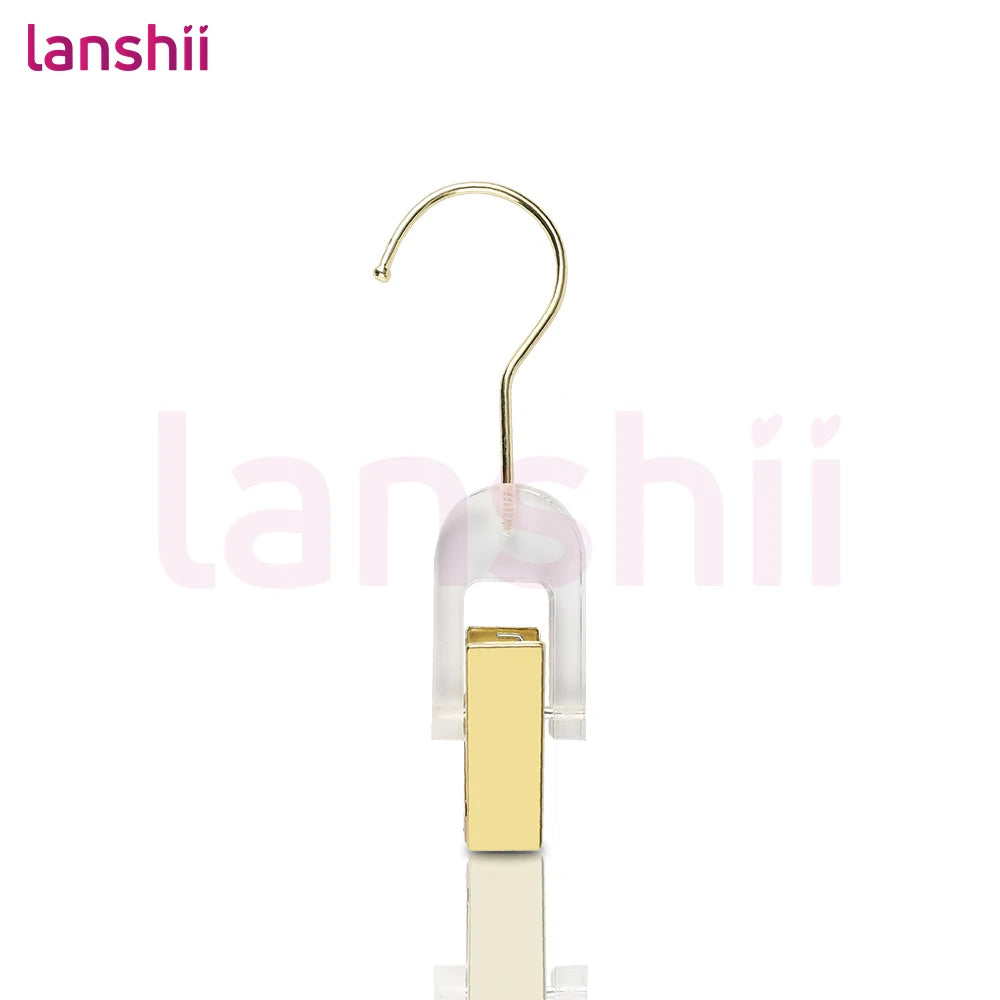 Lanshii Acrylic Hair Extension & Wig Clips – Durable Hangers for Salon & Home Hair Storage and Organization