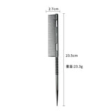 Aluminium Fine Hair Comb Rat Tail Hairdressing Combs Hair Cutting Parting Hair Brush Barber Accessories Salon Styling Tools