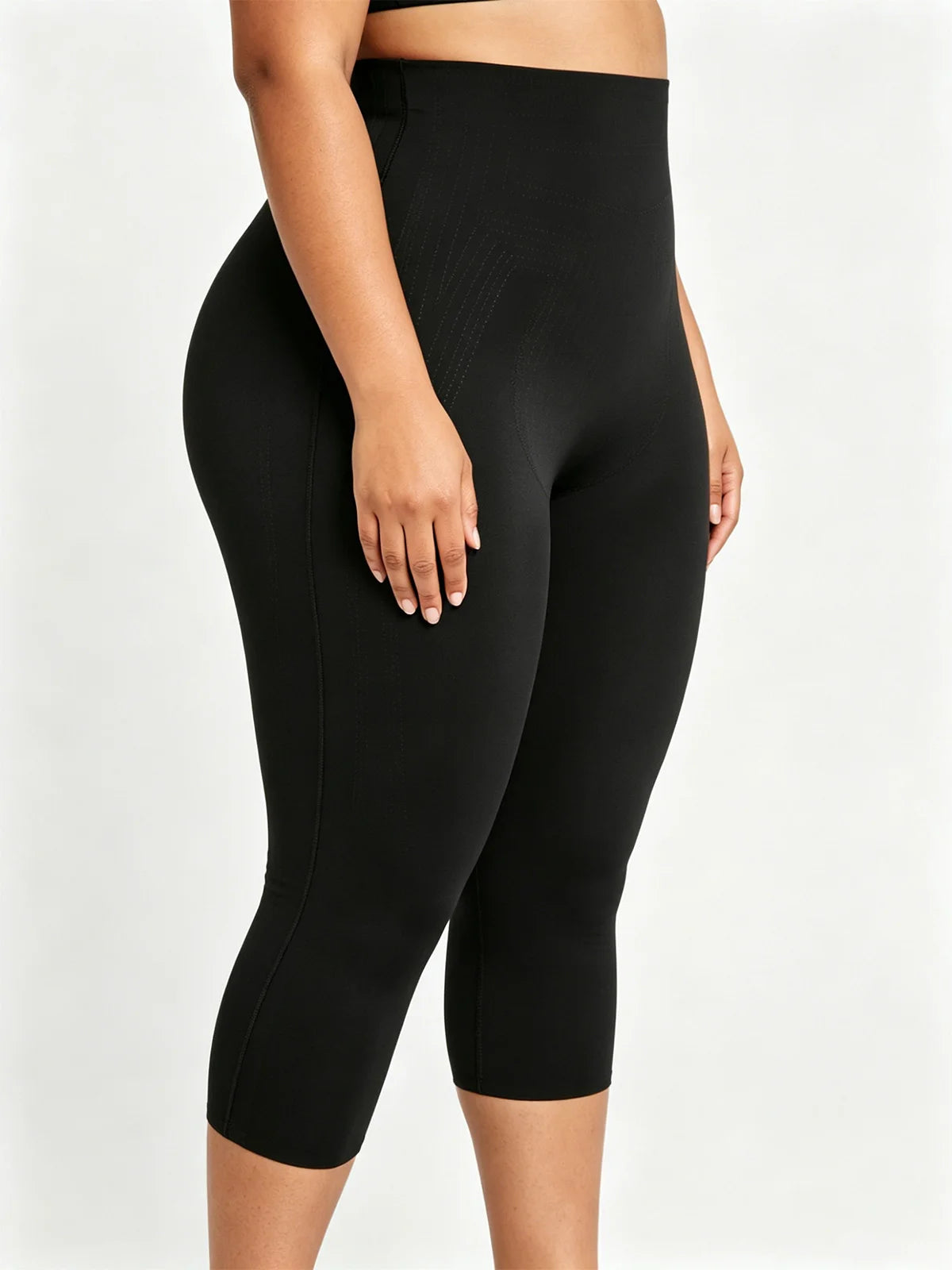 Women's plus-size slimming shapewear pants with seamless belly and hip sculpting design by HSF Marketplace