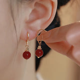 925 sterling silver jade drop earrings for women with elegant dangling design, HSF Marketplace jewelry