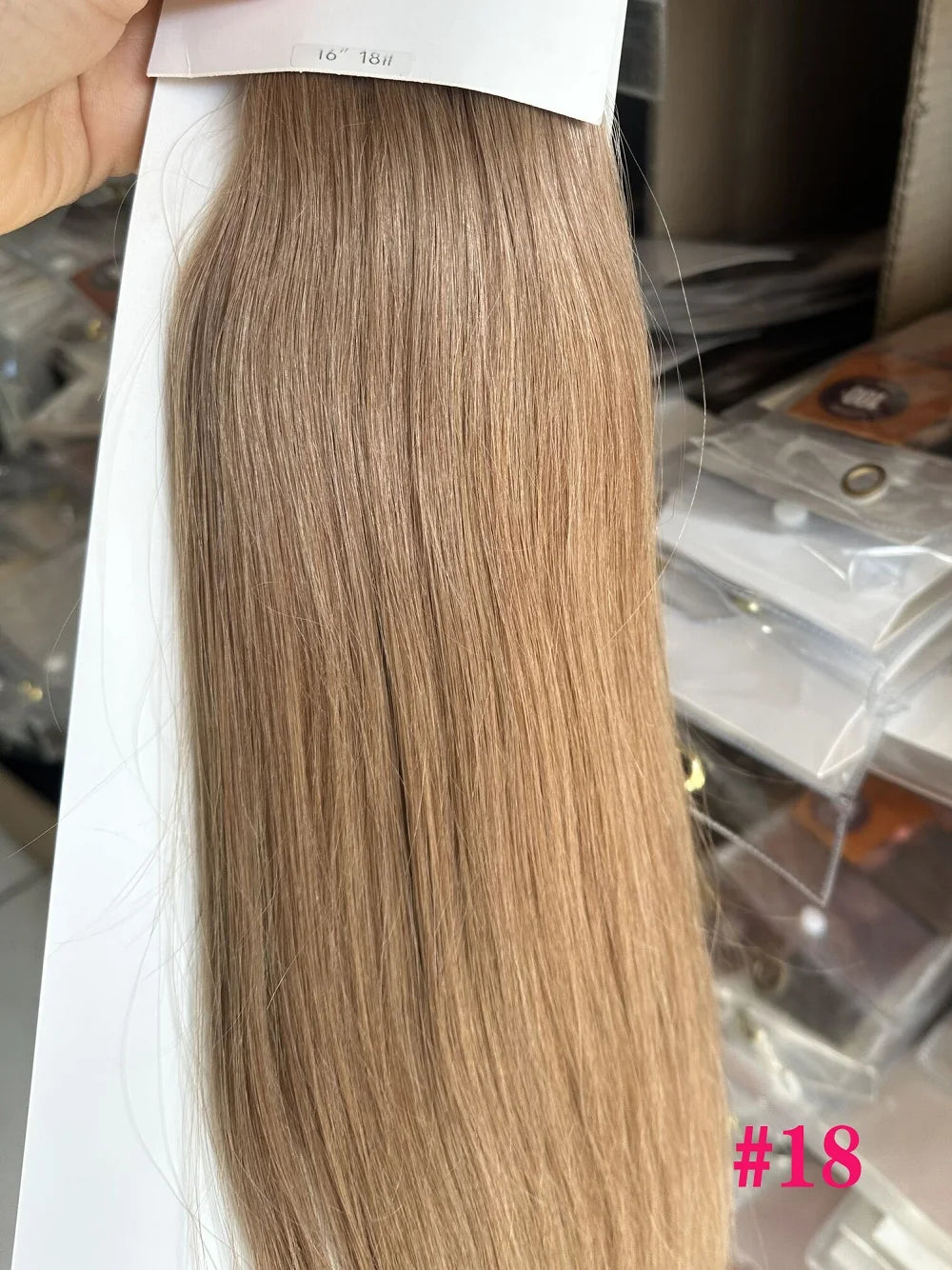 ZZHAIR Brazilian Remy human hair ribbon ponytail extensions, 16–20 inch natural straight horsetail clip-in, 60g