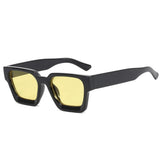 Luxury green square sunglasses for women and men by HSF Marketplace, retro style with UV400 protection and designer appeal.