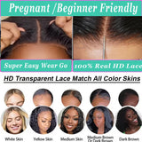 Human hair wig with loose wave, 5x5 HD lace closure, short bob style, 13x4 frontal, natural body wave for women.