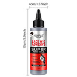 GOIPLE Lace Wig Adhesive, 30s Quick-Drying Super Firm Hold Glue, Twin Bottle Set with Two 120 ml Bottles for Lace Wigs, Closures and Toupees