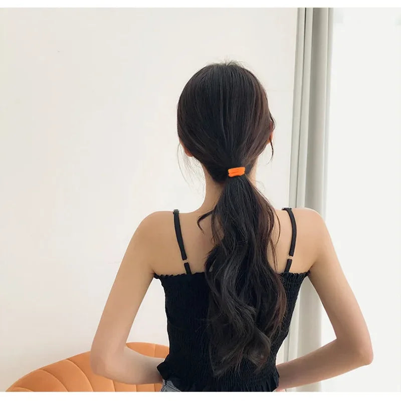50PCS Four Seasons Elastic Hair Bands Girls 4CM Sweets Scrunchie Rubber Band Hair Ties Clips Headband Hair Accessories