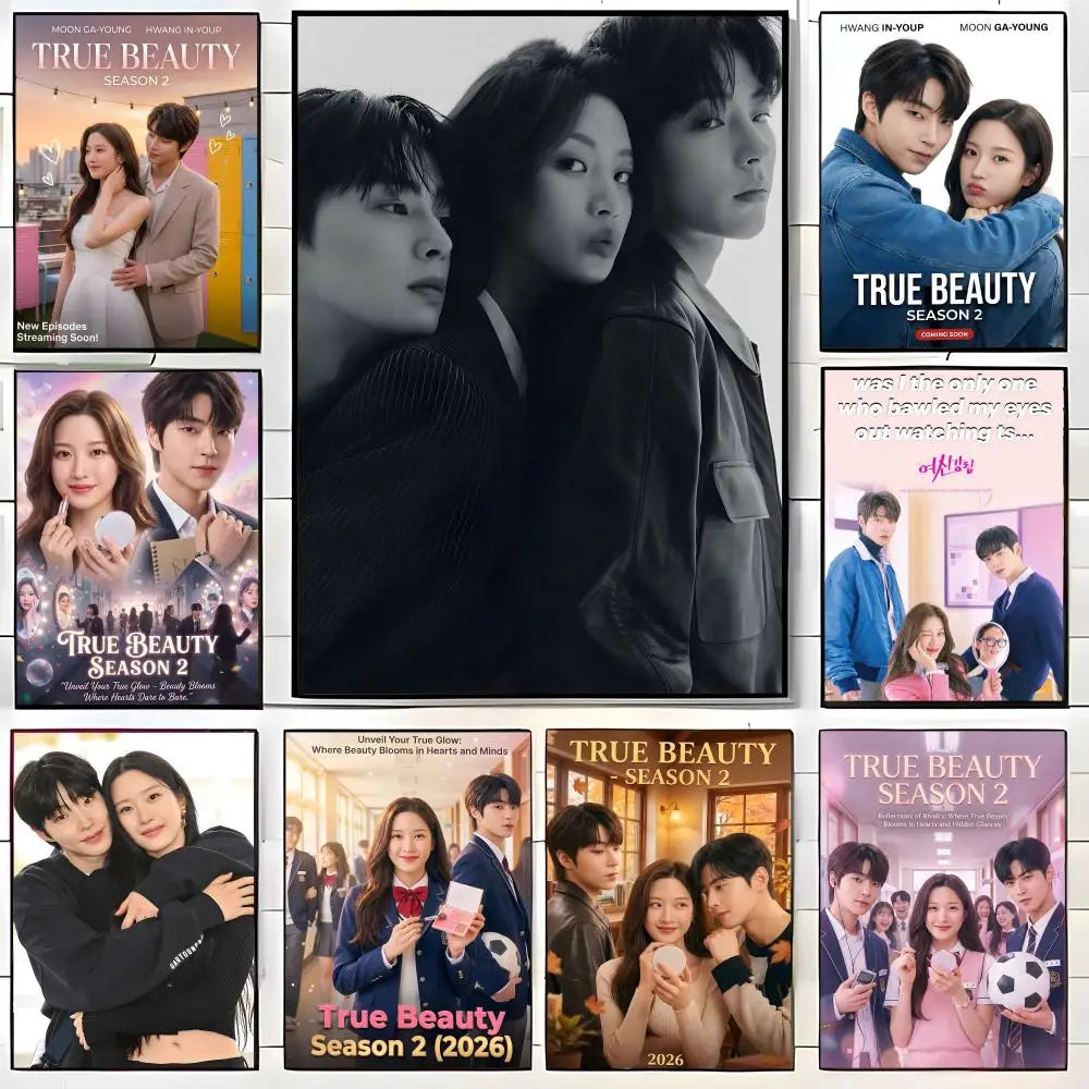 True Beauty Korean romance drama poster for wall decor, featuring K-drama artwork by HSF Marketplace