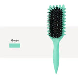 Big curved air cushion comb by HSF Marketplace for all hair types, designed for gentle hair styling and detangling