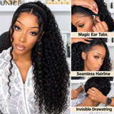 Water wave human hair wig with baby hair, natural-looking waves and easy-wear styling