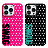 Polka dot shockproof phone case for iPhone 11–17 by HSF Marketplace
