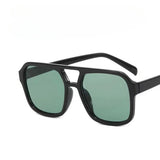 Black and yellow square sunglasses with lightweight frame and UV protection for men and women, by HSF Marketplace.