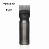 HSF Marketplace silicone scalp massage brush for hair dye application and hair care, blue with flexible bristles