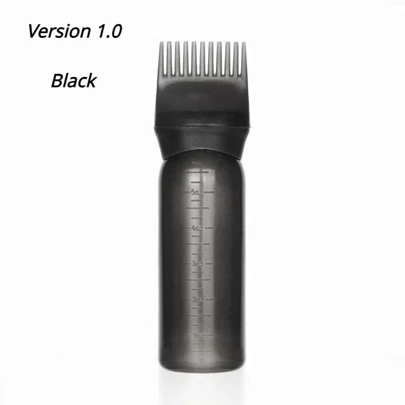 HSF Marketplace silicone scalp massage brush for hair dye application and hair care, blue with flexible bristles
