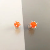 Colorful silicone ball stud earrings in 32 Japanese Korean-style patterns for girls, teens, and children by HSF Marketplace
