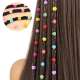 Colorful plastic hair beads and claw clips for braids, 50-piece set by HSF Marketplace