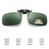 HSF Marketplace polarized sunglasses clips for driving and outdoor use, UV400 night vision glasses clip with high definition sun protection