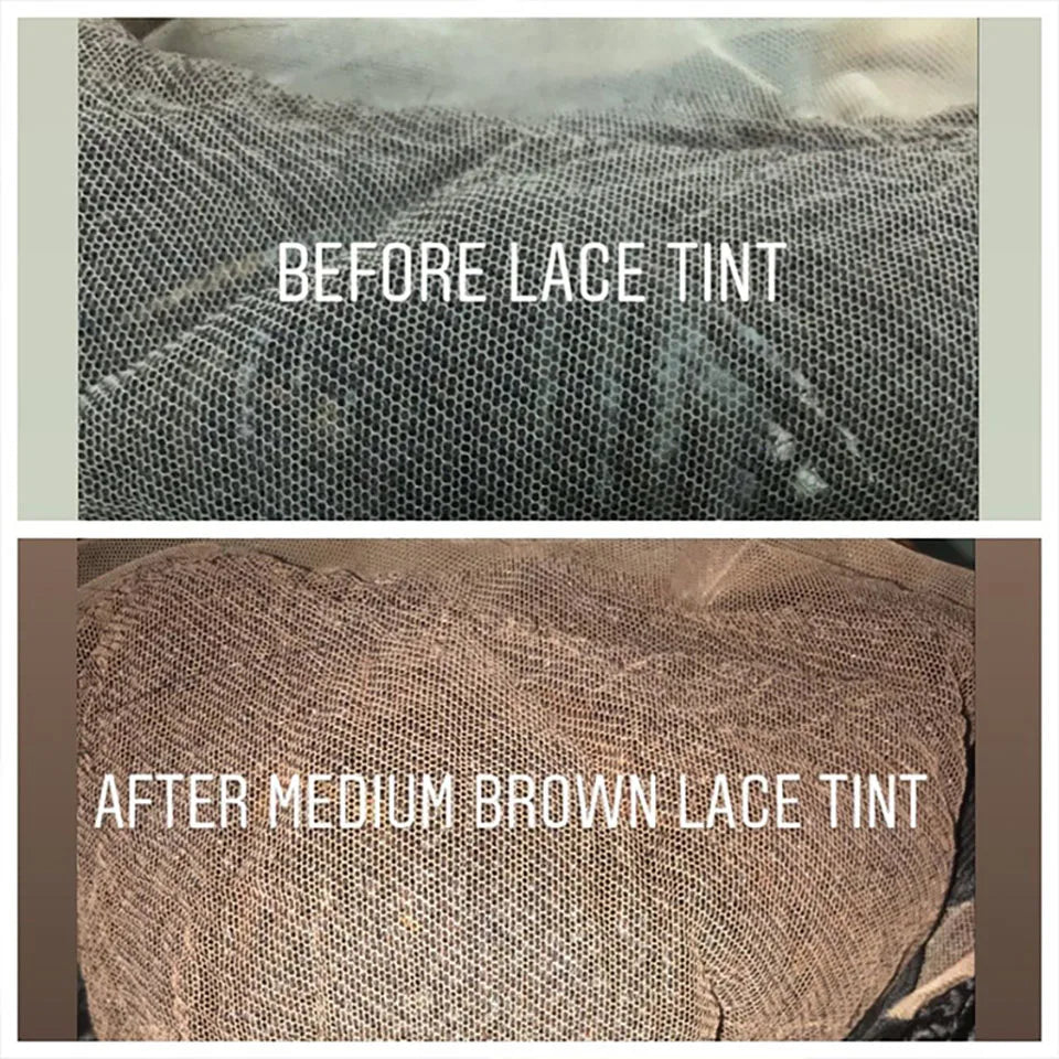 Waterproof Lace Tint Spray for Lace Wigs Closures Frontals 100ml Light/Medium/Dark Brown to Match Your Skin Tone Wig Accessories