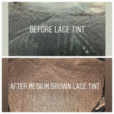 Waterproof Lace Tint Spray for Lace Wigs Closures Frontals 100ml Light/Medium/Dark Brown to Match Your Skin Tone Wig Accessories
