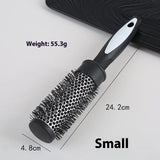 Thermal Round Hair Brush Set Anti-slip Handle Nylon Bristle Salon Hairdressing Curle Roller Comb Blow Drying Volume Styling Tool