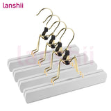 Lanshii Hair Extensions Hanger, 4PCS – Wooden Anti-Slip Rack for Wigs & Extensions, Ideal for Styling & Storage