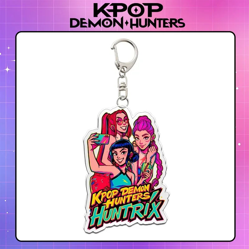 Kpop Demon Hunters acrylic keychain, unique anime accessory by HSF Marketplace