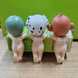 Cute animal anime figure blind box, 8cm collectible car ornament and phone decoration plush figure