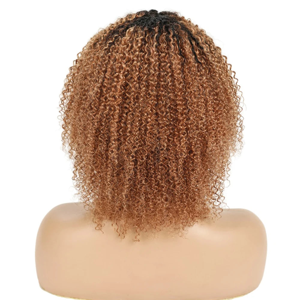 Peruvian Hair Afro Kinky Curly Pixie Cut Short Bob Bouncy Cheap Full Machine Made Human Hair Wigs For Black Women Glueless Remy
