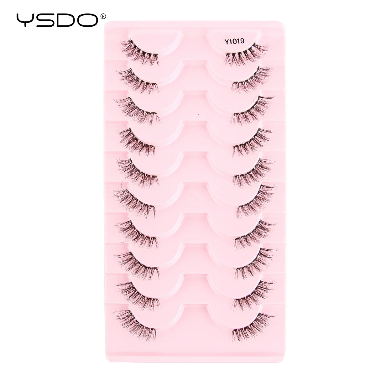 Natural half false eyelashes, 5 or 10 pairs, by HSF Marketplace for effortless beauty