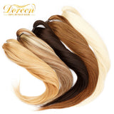 Doreen clip-in ponytail hair extensions, 100% Remy human hair wrap ponytail piece in natural style