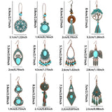 Boho vintage antique bronze tassel dangle earrings for women by HSF Marketplace