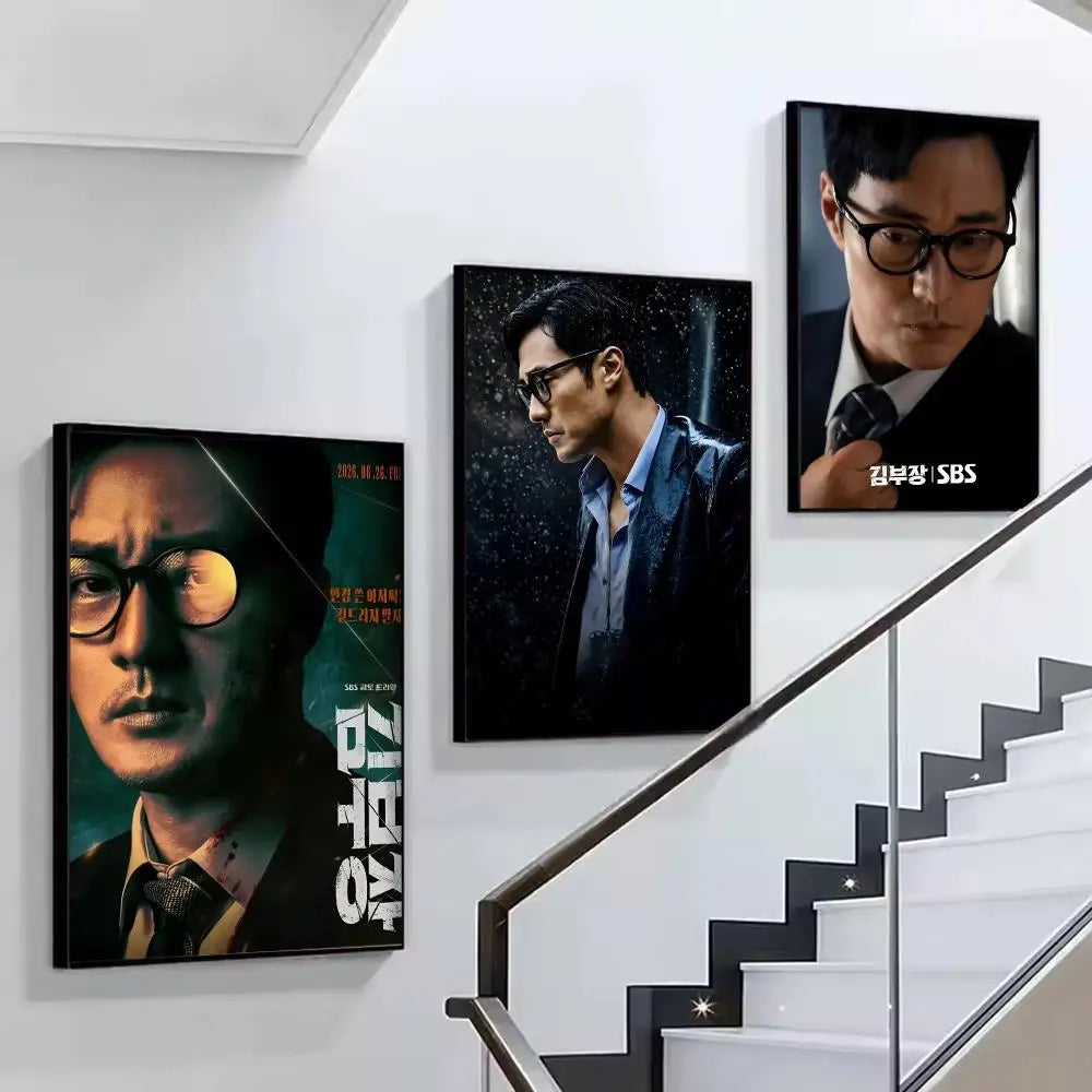 Korean drama Agent Kim painting wall art poster for home decor, K-Culture merch by HSF Marketplace