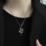 Y2K star zircon pendant necklace by HSF Marketplace, sparkling star charm on a delicate chain