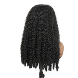 32-inch Burmese curly headband wig, 250% density Brazilian human hair in natural color by HSF Marketplace
