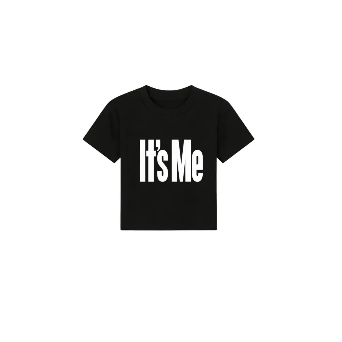 Kpop-inspired print crop t-shirt for women, casual cotton tee by HSF Marketplace