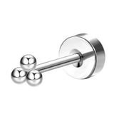 Bobisty surgical stainless steel flat back hoop earrings for sensitive ears, dainty cartilage studs for women