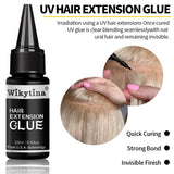 UV Light Hair Extension Kit with UV Glue Tools for Salon  Home Use  Professional Portable Hair Extensions Set for Beauty Use