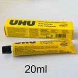1PC/2PCS/3PCS 7ml/20ml/35ml/60ml UHU Universal Flexible Clear Glue For Wigs Lace Fabric Wood Metal Leather Porcelain DIY Repair
