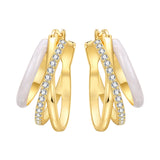 Orstarry 925 sterling silver double loop minimalist drop earrings for women, versatile charm jewelry