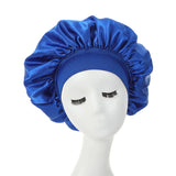 2-pack wide brim satin bonnets with elastic band for women by HSF Marketplace