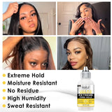 GOIPLE Waterproof Lace Glue Kit Melting Spray Holding Spray Wig Adhesive Remover HD Wig Caps for Natural Hairline Install