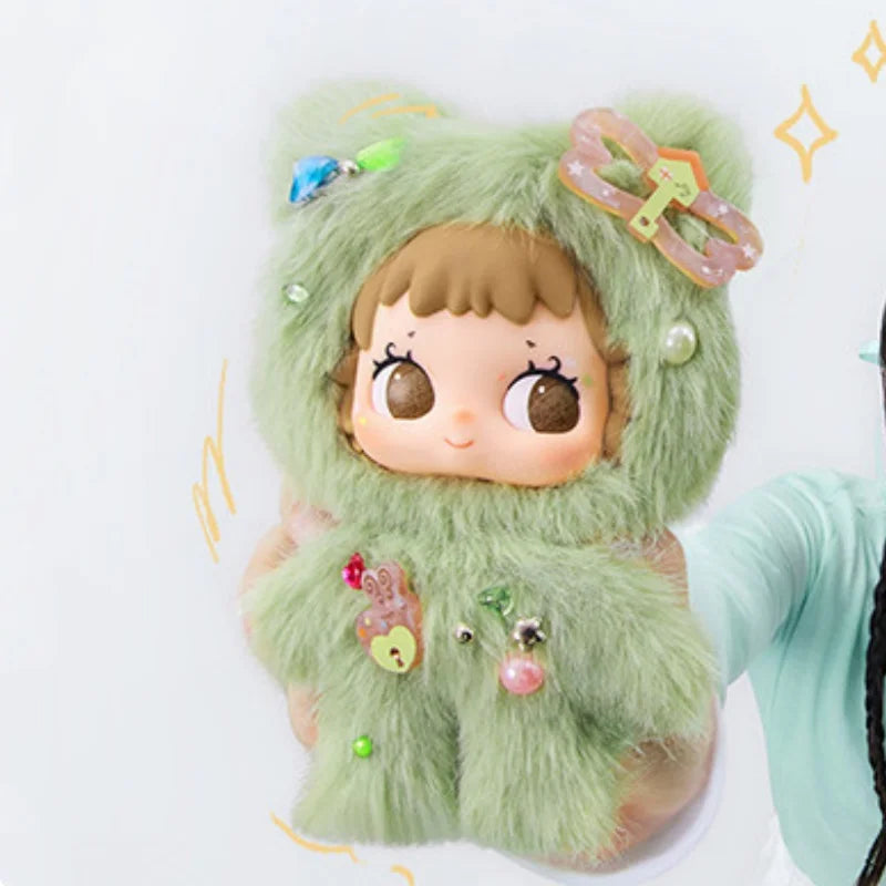 HEYONE RA3N-SPARKLE CRUSH vinyl plush pendant blind box collectible figure with glittery anime-style design