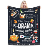 K-drama inspired plush blanket with a soft, cozy design from HSF Marketplace