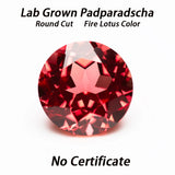 Lab Grown Sapphire Round Shape Royal Blue Color DIY Charms Jewelry Making Ring Necklace Earrings Main Materials Certificate