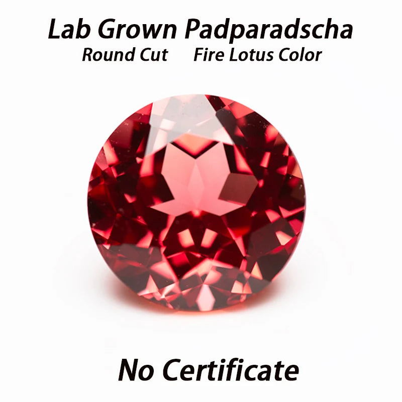 Lab Grown Sapphire Round Shape Royal Blue Color DIY Charms Jewelry Making Ring Necklace Earrings Main Materials Certificate