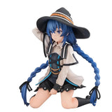 Roxy Migurdia kneeling anime figure from Mushoku Tensei, palm-size PVC collectible desktop ornament