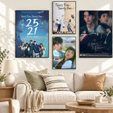 Korean romance drama series art poster for home decor, K-culture merch by HSF Marketplace