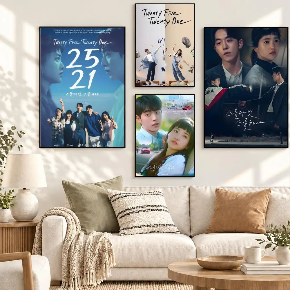 Korean romance drama series art poster for home decor, K-culture merch by HSF Marketplace